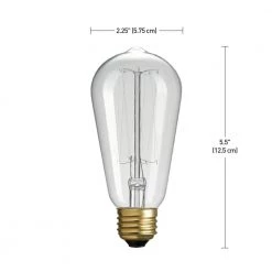 60 Watt S60 Dimmable Cage Filament Vintage Edison Incandescent Light Bulb, Warm Candle Light by Globe Electric 12 60 Watt S60 Dimmable Cage Filament Vintage Edison Incandescent Light Bulb, Warm Candle Light by Globe Electric -Deals Globe Electric Store globe electric edison bulbs 01321 fa 1000