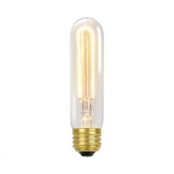 60 Watt T10 Dimmable Antique Style Radio Tube Vintage Edison Incandescent Light Bulb, Soft White Light by Globe Electric