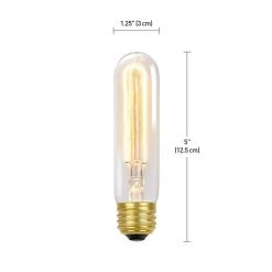 60 Watt T10 Dimmable Antique Style Radio Tube Vintage Edison Incandescent Light Bulb, Soft White Light by Globe Electric -Deals Globe Electric Store globe electric edison bulbs 01322 c3 1000