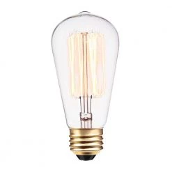 60 Watt S60 Dimmable Cage Filament Vintage Edison Incandescent Light Bulb, Warm Candle Light (3-Pack) by Globe Electric -Deals Globe Electric Store globe electric edison bulbs 31321 1f 1000