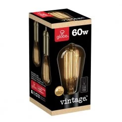 60 Watt S60 Dimmable Cage Filament Vintage Edison Incandescent Light Bulb, Warm Candle Light (3-Pack) by Globe Electric -Deals Globe Electric Store globe electric edison bulbs 31321 fa 1000