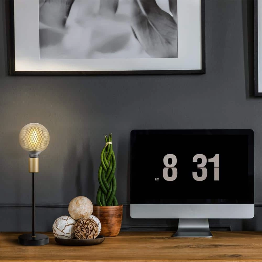 Moderna 40-Watt Equivalent E26 Base G40 Shape Oversized Frosted Filament LED Light Bulb, Silver Diamond Design by Globe Electric 11 Moderna 40-Watt Equivalent E26 Base G40 Shape Oversized Frosted Filament LED Light Bulb, Silver Diamond Design by Globe Electric - Image 11