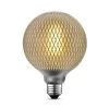 Moderna 40-Watt Equivalent E26 Base G40 Shape Oversized Frosted Filament LED Light Bulb, Silver Diamond Design by Globe Electric