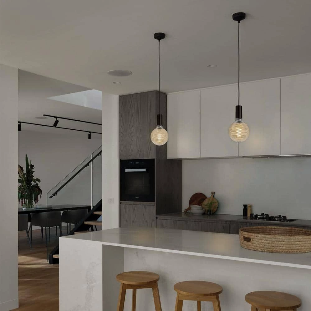 Moderna 40-Watt Equivalent E26 Base G40 Shape Oversized Frosted Filament LED Light Bulb, Silver Diamond Design by Globe Electric 4 Moderna 40-Watt Equivalent E26 Base G40 Shape Oversized Frosted Filament LED Light Bulb, Silver Diamond Design by Globe Electric - Image 4