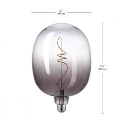 25 Watt Equivalent Luxe Dimmable Spiral Filament Vintage Edison LED Light Bulb, Warm Amber Light by Globe Electric -Deals Globe Electric Store globe electric edison bulbs 35654 44 1000