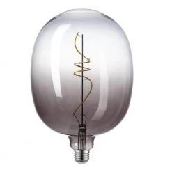 25 Watt Equivalent Luxe Dimmable Spiral Filament Vintage Edison LED Light Bulb, Warm Amber Light by Globe Electric