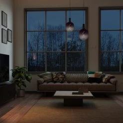 25 Watt Equivalent Luxe Dimmable Spiral Filament Vintage Edison LED Light Bulb, Warm Amber Light by Globe Electric -Deals Globe Electric Store globe electric edison bulbs 35654 c3 1000