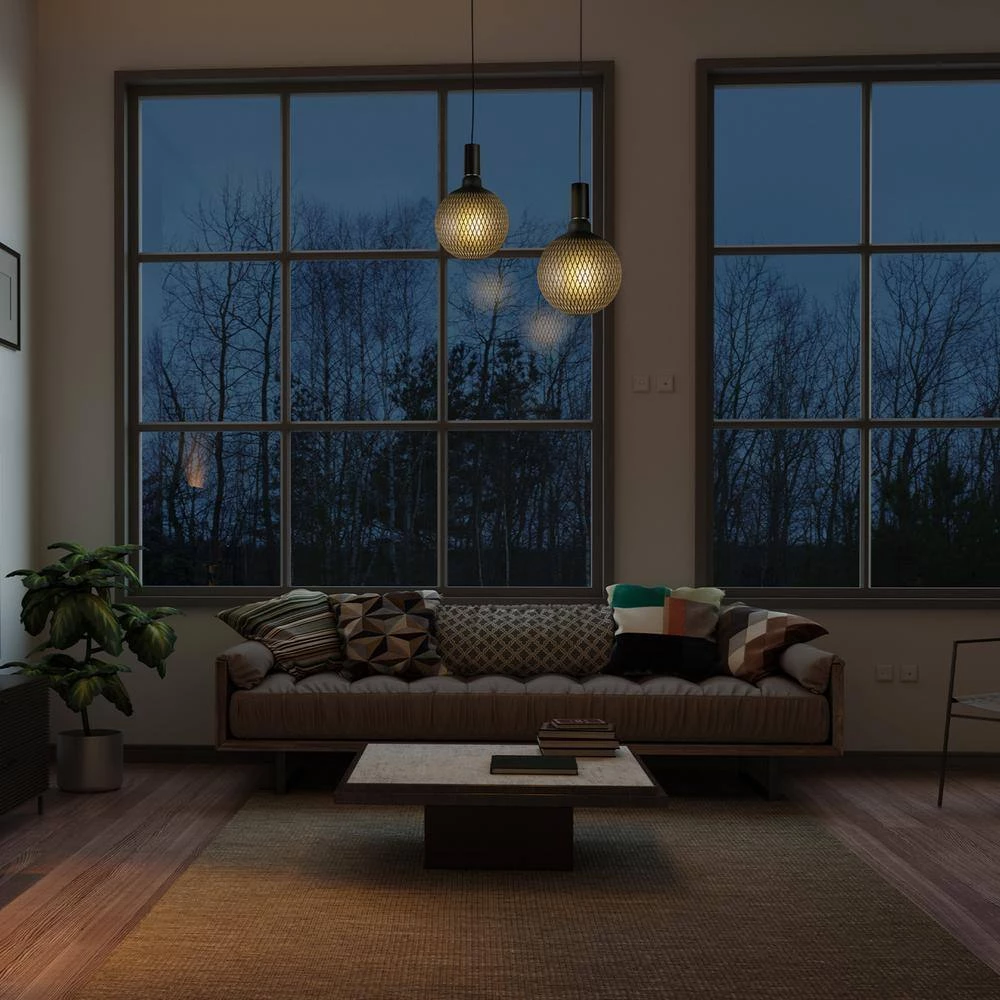 Moderna 40-Watt Equivalent E26 Base G200 Shape Luxury Oversized Frosted LED Filament Light Bulb, Black Diamond Design by Globe Electric 11 Moderna 40-Watt Equivalent E26 Base G200 Shape Luxury Oversized Frosted LED Filament Light Bulb, Black Diamond Design by Globe Electric - Image 11