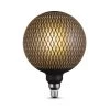 Moderna 40-Watt Equivalent E26 Base G200 Shape Luxury Oversized Frosted LED Filament Light Bulb, Black Diamond Design by Globe Electric