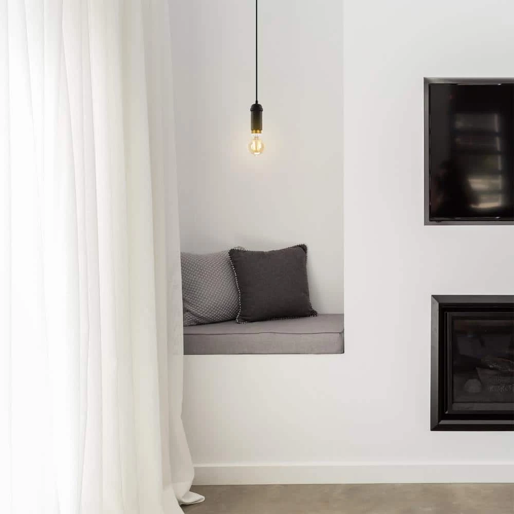 60 Watt Equivalent A19 Dimmable Straight Filament Vintage Edison LED Light Bulb, Warm Candle Light by Globe Electric 2 60 Watt Equivalent A19 Dimmable Straight Filament Vintage Edison LED Light Bulb, Warm Candle Light by Globe Electric - Image 2