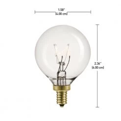 5 Watt G12 Dimmable Vintage Edison Incandescent Light Bulb, Warm Candle Light (20-Pack) by Globe Electric -Deals Globe Electric Store globe electric edison bulbs 80261 44 1000
