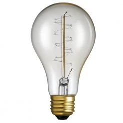 40 Watt A21 Dimmable Spiral Filament Vintage Edison Incandescent Light Bulb, Soft White Light by Globe Electric