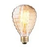 40 Watt Dimmable Cage Filament Amber Glass Vintage Edison Incandescent Light Bulb, Soft White Light by Globe Electric
