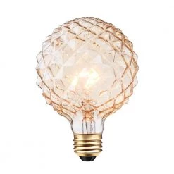 40 Watt Crystal Shape Dimmable Vintage Edison Incandescent Light Bulb, Soft White Light by Globe Electric