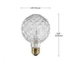 40 Watt Crystal Shape Dimmable Vintage Edison Incandescent Light Bulb, Soft White Light by Globe Electric 13 40 Watt Crystal Shape Dimmable Vintage Edison Incandescent Light Bulb, Soft White Light by Globe Electric -Deals Globe Electric Store globe electric edison bulbs 84637 76 1000