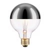 40 Watt G40 Dimmable Chrome Top Vintage Edison Incandescent Light Bulb, Soft White Light by Globe Electric