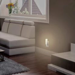 White Automatic Dusk to Dawn Cylinder and Directional LED Night Light (4-Pack) by Globe Electric -Deals Globe Electric Store globe electric incandescent night lights 8969601 1f 1000