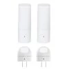 White Automatic Dusk to Dawn Cylinder and Directional LED Night Light (4-Pack) by Globe Electric
