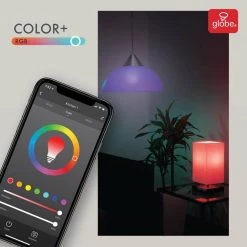 Wi-Fi Smart 60W Equivalent Color Changing RBG Tunable White LED Light Bulb, No Hub Required, A19, E26 (2-Pack) by Globe Electric -Deals Globe Electric Store globe electric led light bulbs 34207 1f 1000