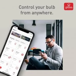 Wi-Fi Smart 60W Equivalent Soft White Frosted LED Light Bulb, No Hub Required, A19, E26 Base (2-Pack) by Globe Electric -Deals Globe Electric Store globe electric led light bulbs 34209 1f 1000
