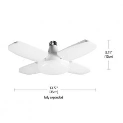 300-Watt Equivalent Flood LED Light Bulb 5000K Adjustable Fan Blade Garage Light with Neck Extender (1-Bulb) by Globe Electric -Deals Globe Electric Store globe electric led light bulbs 35636 1f 1000