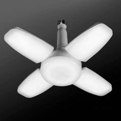 300-Watt Equivalent Flood LED Light Bulb 5000K Adjustable Fan Blade Garage Light with Neck Extender (1-Bulb) by Globe Electric -Deals Globe Electric Store globe electric led light bulbs 35636 fa 1000