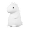 1-Watt Tommy Giggle Dinosaur Multi-Color Changing Rechargeable Silicone LED Night Light Lamp, White by Globe Electric