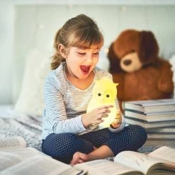 Oliver Owl Multicolor Changing Integrated LED Rechargeable Silicone Night Light Lamp, White by Globe Electric -Deals Globe Electric Store globe electric led night lights 13284 1f 1000