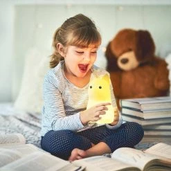 Tucker Dog Multicolor Changing Integrated LED Rechargeable Silicone Night Light Lamp, White by Globe Electric -Deals Globe Electric Store globe electric led night lights 13285 1f 1000