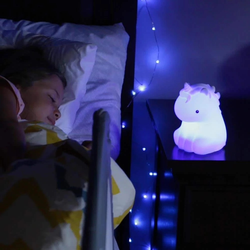 Emma Unicorn Multi-Color Changing Integrated LED Rechargeable Silicone Night Light Lamp, White by Globe Electric 11 Emma Unicorn Multi-Color Changing Integrated LED Rechargeable Silicone Night Light Lamp, White by Globe Electric - Image 11
