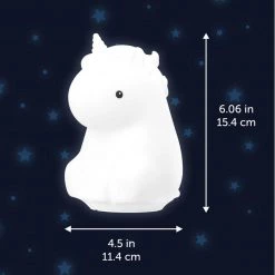 Emma Unicorn Multi-Color Changing Integrated LED Rechargeable Silicone Night Light Lamp, White by Globe Electric 15 Emma Unicorn Multi-Color Changing Integrated LED Rechargeable Silicone Night Light Lamp, White by Globe Electric -Deals Globe Electric Store globe electric led night lights 91000135 c3 1000