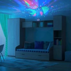 0.6-Watt LED Integrated Color Changing Space Projector Nightlight with Interchangeable Projection Patterns by Globe Electric -Deals Globe Electric Store globe electric led night lights 91002796 31 1000