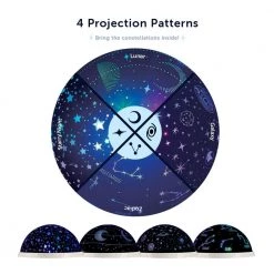0.6-Watt LED Integrated Color Changing Space Projector Nightlight with Interchangeable Projection Patterns by Globe Electric -Deals Globe Electric Store globe electric led night lights 91002796 fa 1000