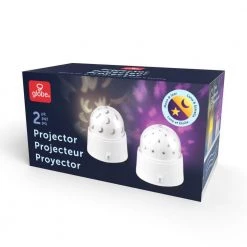 1-Watt Rotating Star and Moon Projector LED Integrated Night Light, Battery Operated, 30 Min Timer (2-Pack) by Globe Electric -Deals Globe Electric Store globe electric led night lights 91002797 76 1000