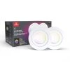 Wi-Fi Smart 4 in. Swivel LED Recessed Lighting Kit 2-Pack, Multi-Color Changing RGB, Tunable White, Wet Rated by Globe Electric