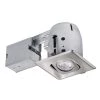 4 in. Brushed Steel Recessed Square Directional Lighting Kit by Globe Electric