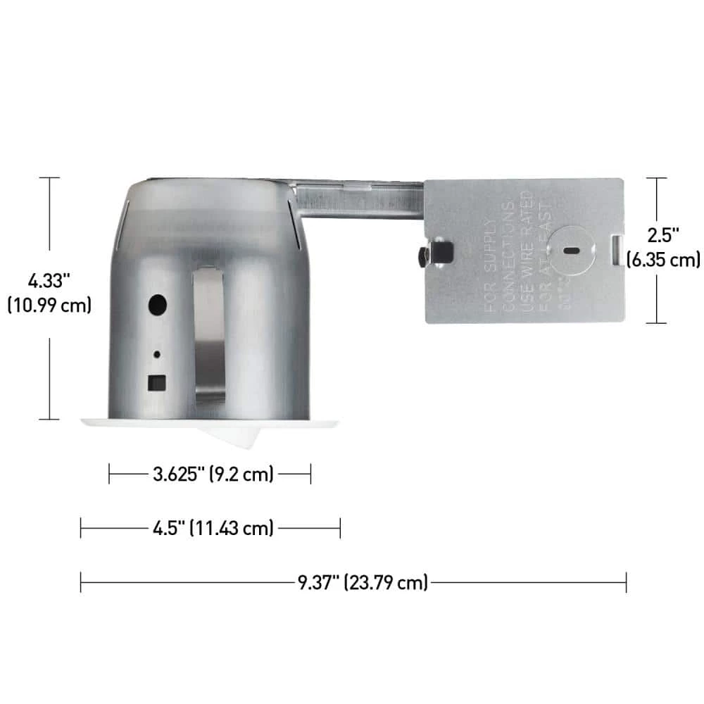 4 in. White Dimmable Recessed New Construction and Remodel Lighting Kit (10-Pack) by Globe Electric 4 4 in. White Dimmable Recessed New Construction and Remodel Lighting Kit (10-Pack) by Globe Electric - Image 4