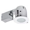 4 in. White Recessed Circular Shower Lighting Kit by Globe Electric