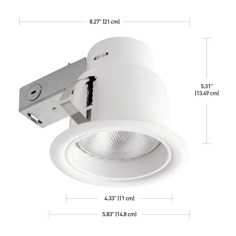 5 in. Open White Recessed Lighting Kit by Globe Electric 6 5 in. Open White Recessed Lighting Kit by Globe Electric - Image 6