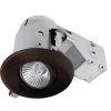3 in. Dark Bronze Recessed Swivel Lighting Kit with Dimmable Downlight by Globe Electric