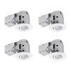 3 in. White IC Rated Dimmable Recessed Lighting Kit, LED Bulbs Included (4-Pack) by Globe Electric