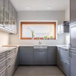 4 in. White Recessed Outdoor Baffle Lighting Kit Flood-Light (4-Pack) by Globe Electric -Deals Globe Electric Store globe electric recessed lighting kits 90958 44 1000