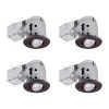 3 in. Oil-Rubbed Bronze Swivel Recessed Lighting Kit (4-Pack) by Globe Electric