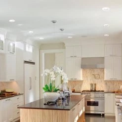 Slimline 3 in. White Finish Integrated LED Recessed Kit (4-Pack) by Globe Electric -Deals Globe Electric Store globe electric recessed lighting kits 91125 fa 1000