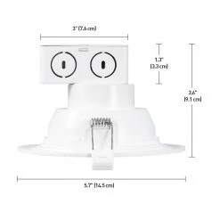 5 in. 3000K White New Construction and Remodel Integrated LED Recessed Lighting Kit (4-Pack) by Globe Electric -Deals Globe Electric Store globe electric recessed lighting kits 91339 1f 1000