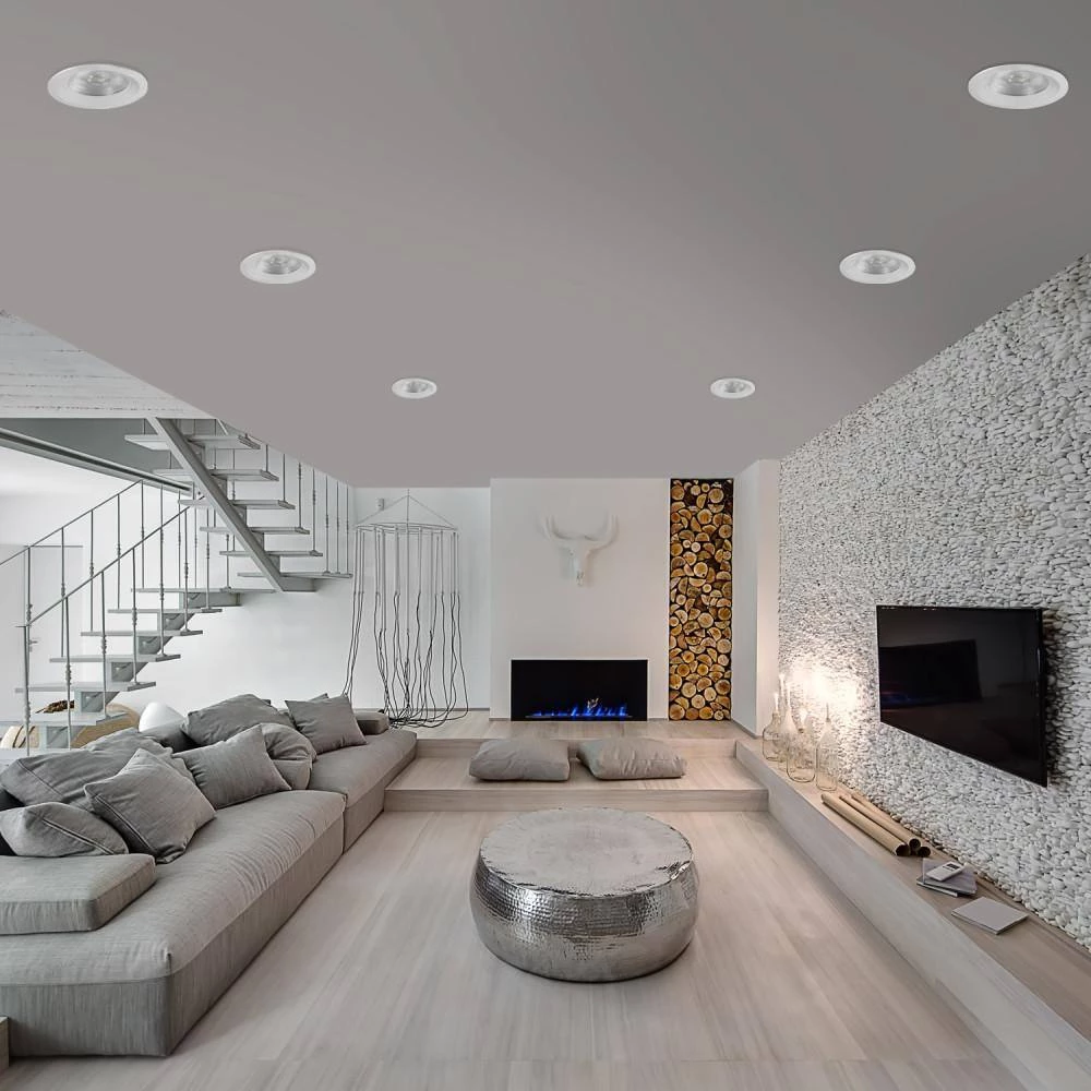 6 in. White New Construction and Remodel Integrated LED Recessed Lighting Kit (4-Pack) by Globe Electric 5 6 in. White New Construction and Remodel Integrated LED Recessed Lighting Kit (4-Pack) by Globe Electric - Image 5