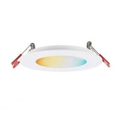 4 in. Tunable New Construction and Remodel ENERGY STAR White Recessed Integrated LED Lighting Kit + DuoBright Technology by Globe Electric
