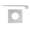 All in One 7 in. New Recessed Construction Mounting Plate with Hanger Bars by Globe Electric