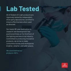 UV-C Light Disinfecting 10 Watt Rechargeable Work Light, Blue, Charger Included by Globe Electric -Deals Globe Electric Store globe electric standing work lights 66466 44 1000