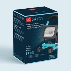 UV-C Light Disinfecting 10 Watt Rechargeable Work Light, Blue, Charger Included by Globe Electric -Deals Globe Electric Store globe electric standing work lights 66466 fa 1000